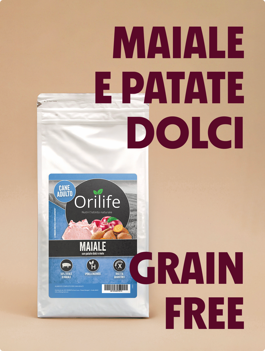 Maiale con patate dolci e mele
