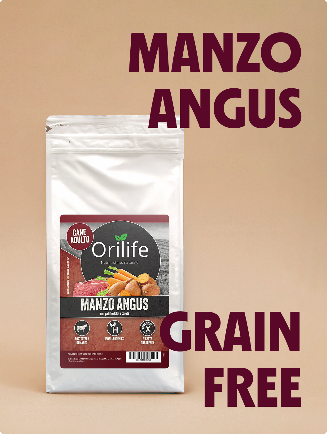 Manzo angus con patate dolci e carote