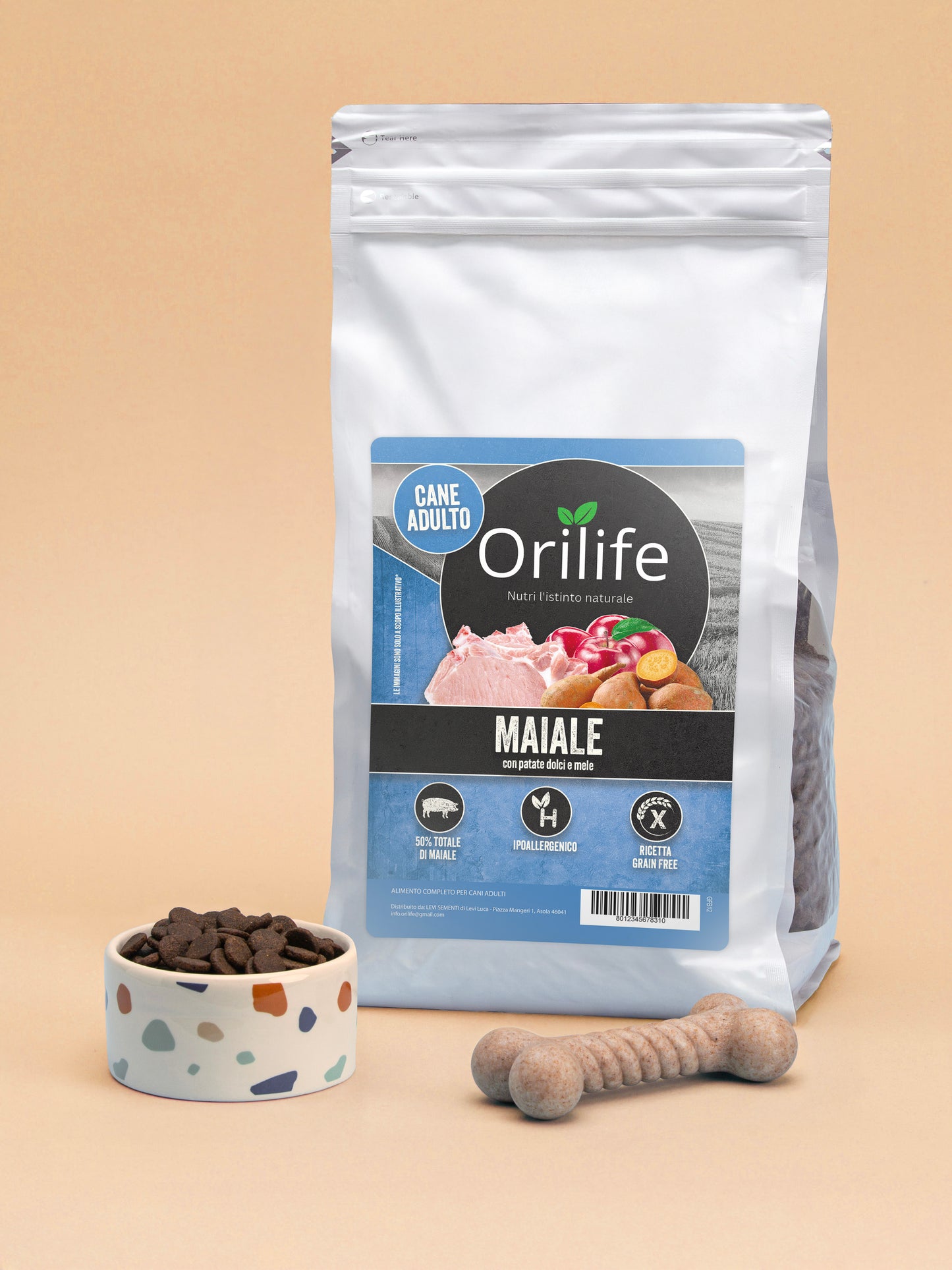 Maiale con patate dolci e mele