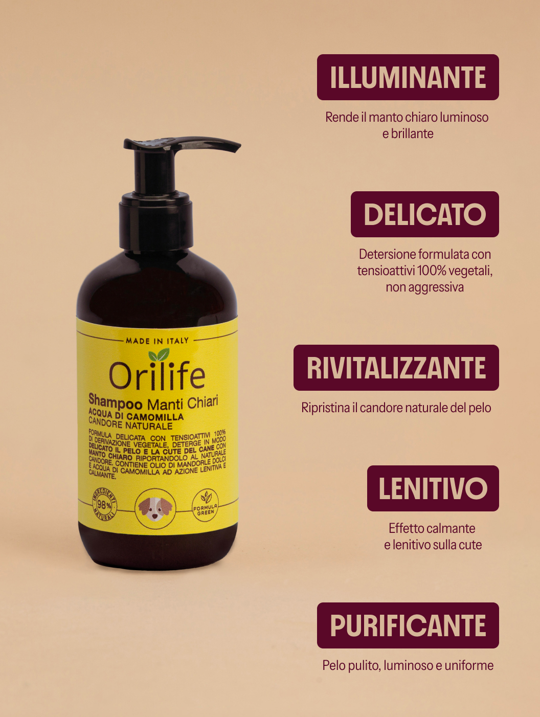 Shampoo manto chiaro