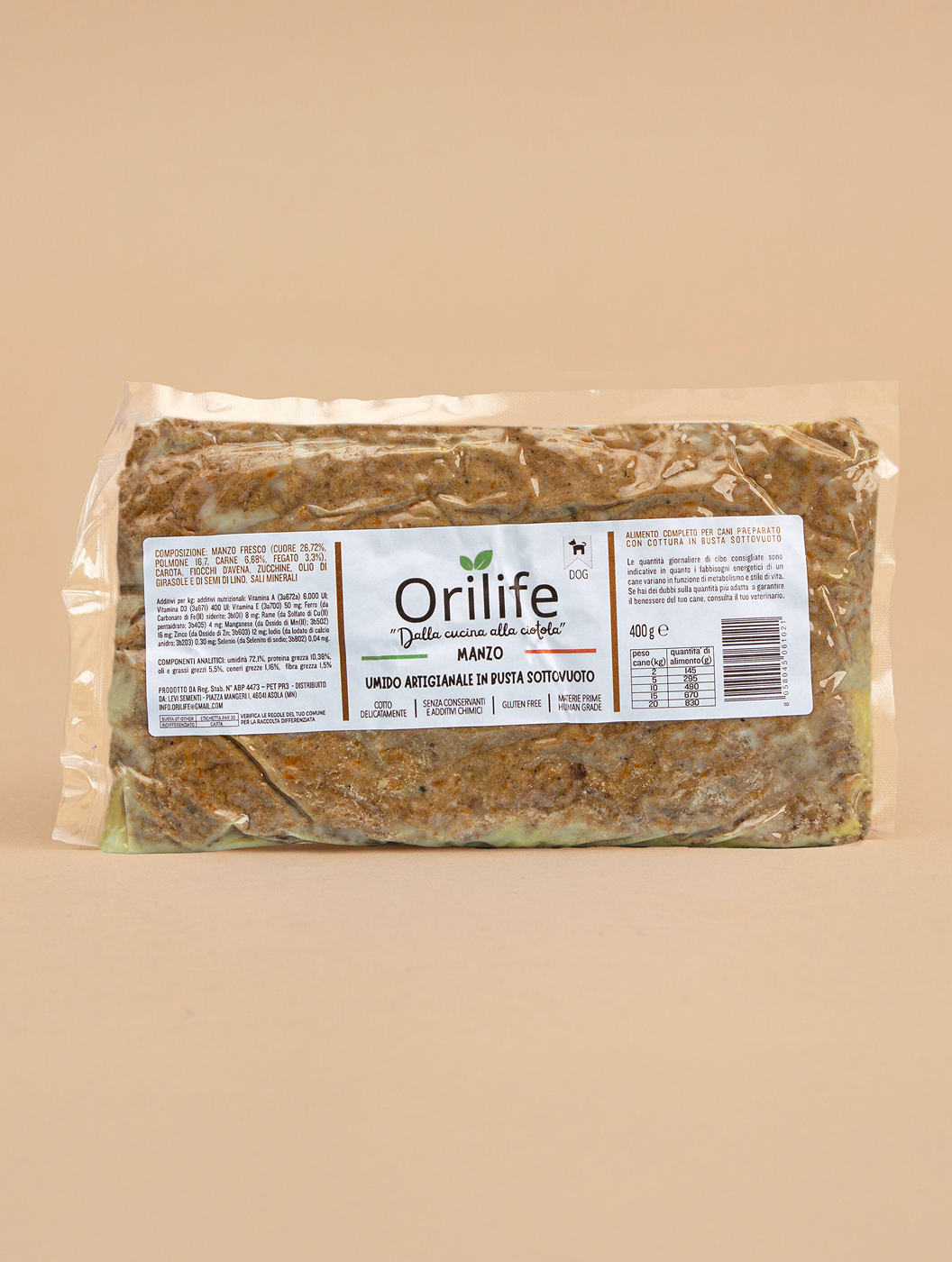 Manzo in busta sottovuoto