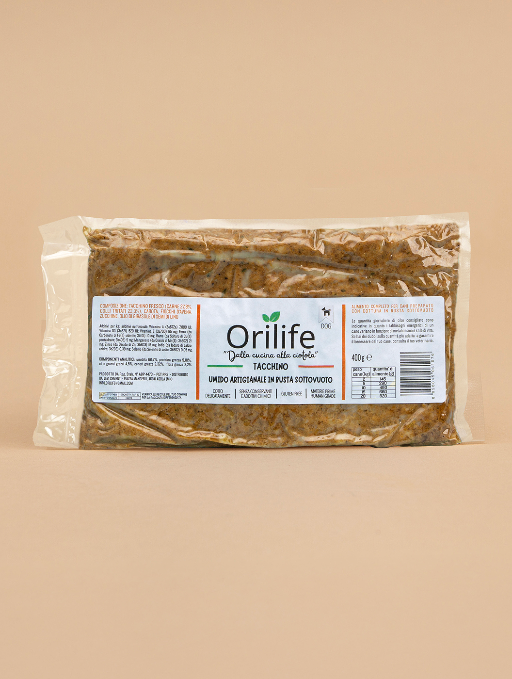 Tacchino in busta sottovuoto