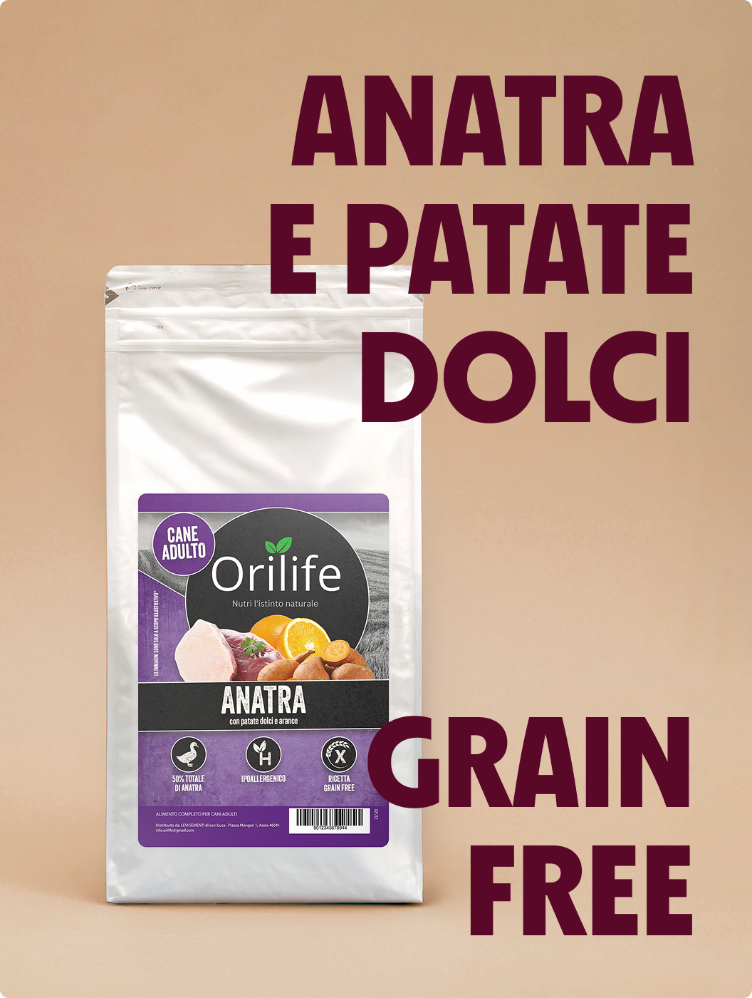 Anatra con patate dolci e arance