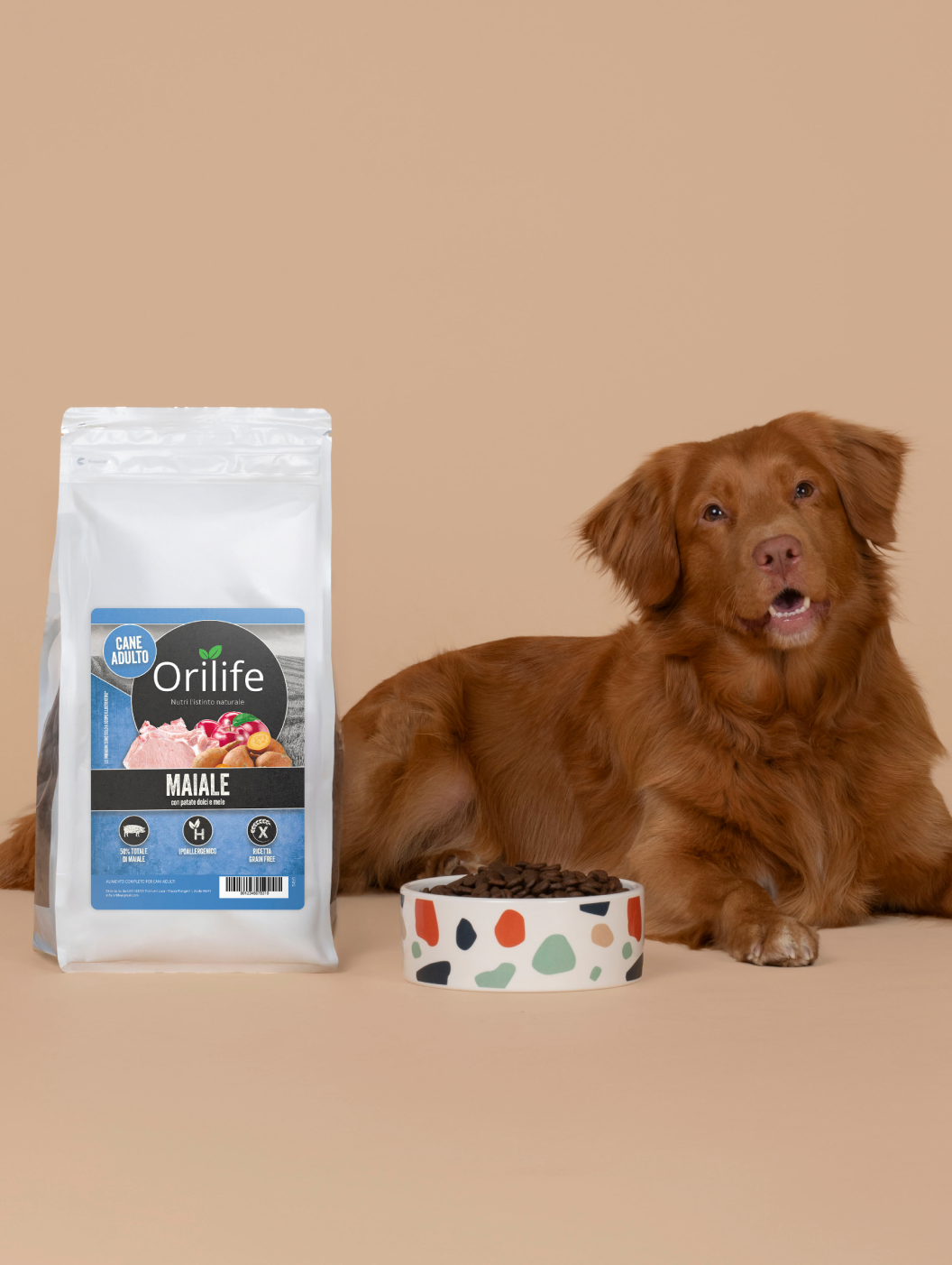 Maiale con patate dolci e mele