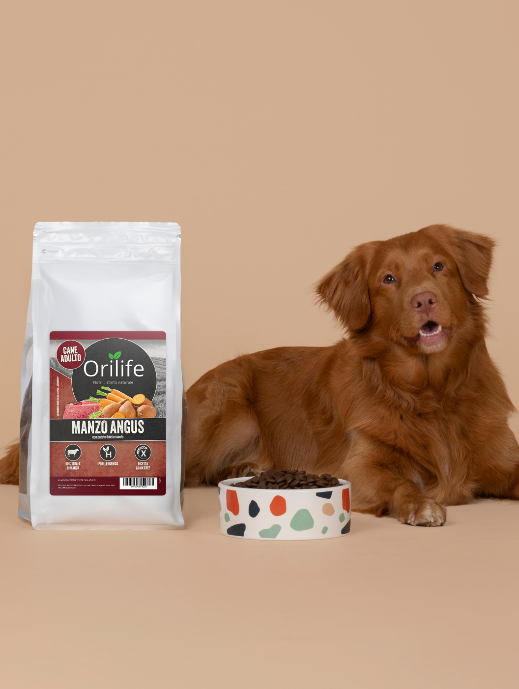 Manzo angus con patate dolci e carote