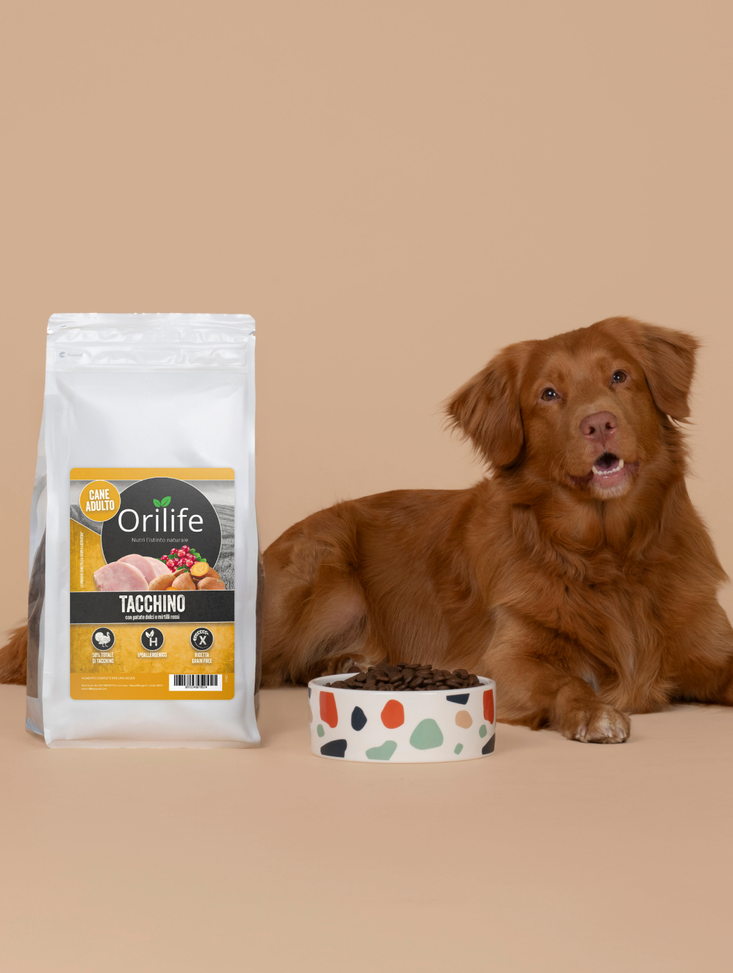 Tacchino con patate dolci e mirtilli rossi