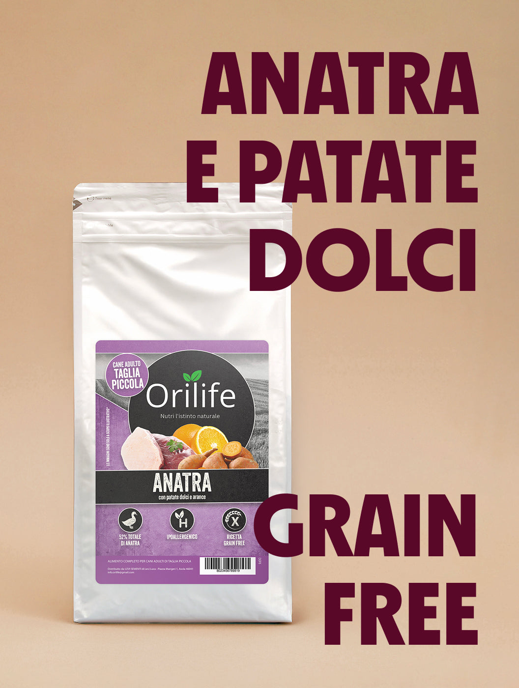 Anatra con patate dolci e arance