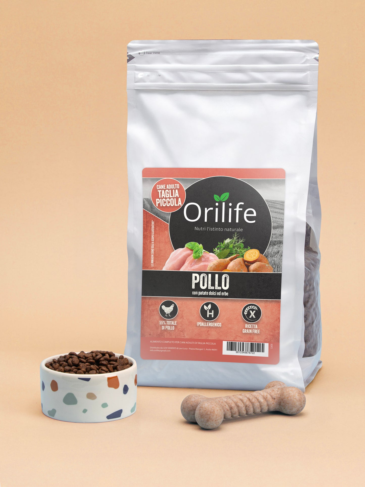 Pollo con patate dolci ed erbe