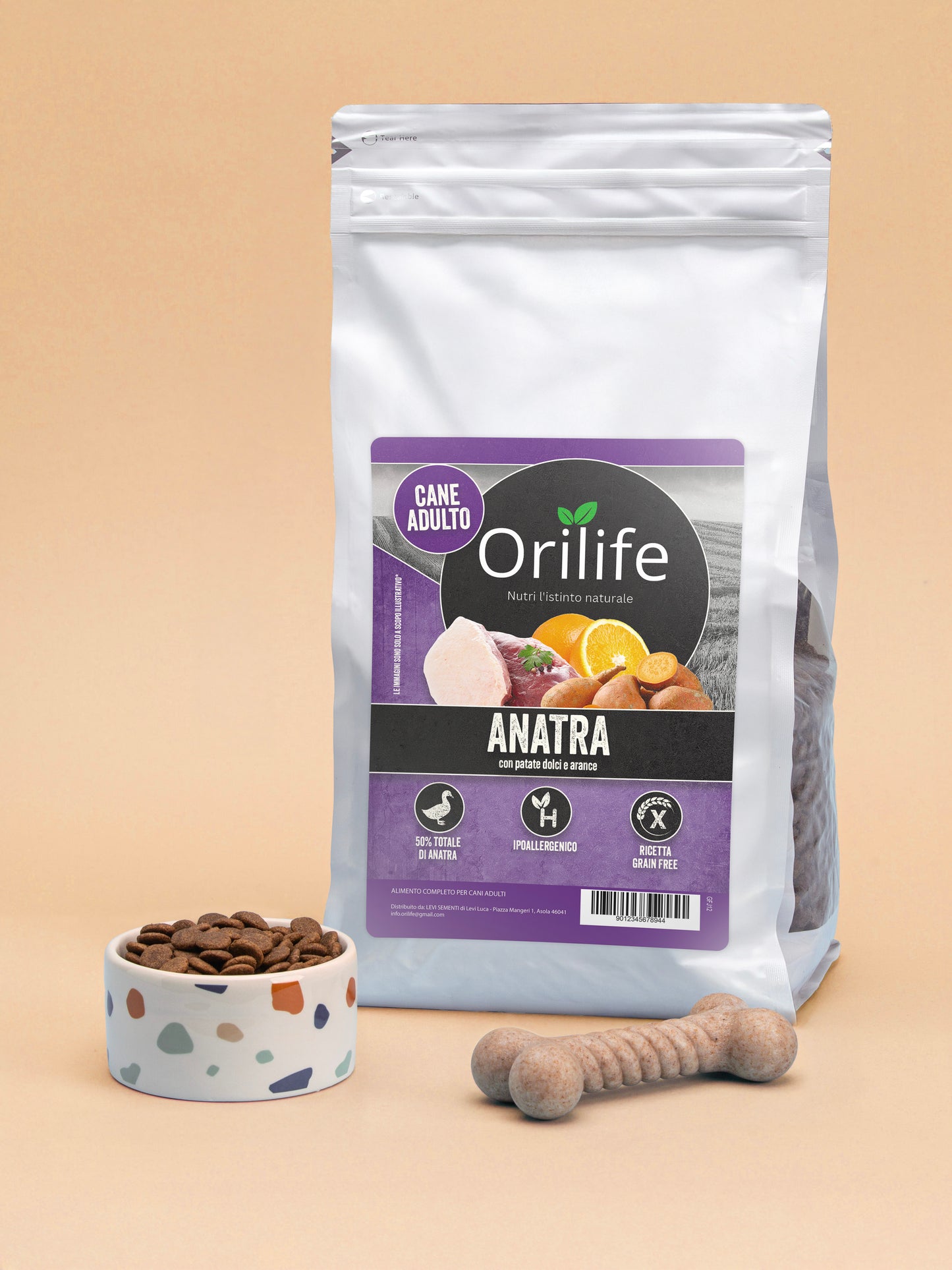 Anatra con patate dolci e arance