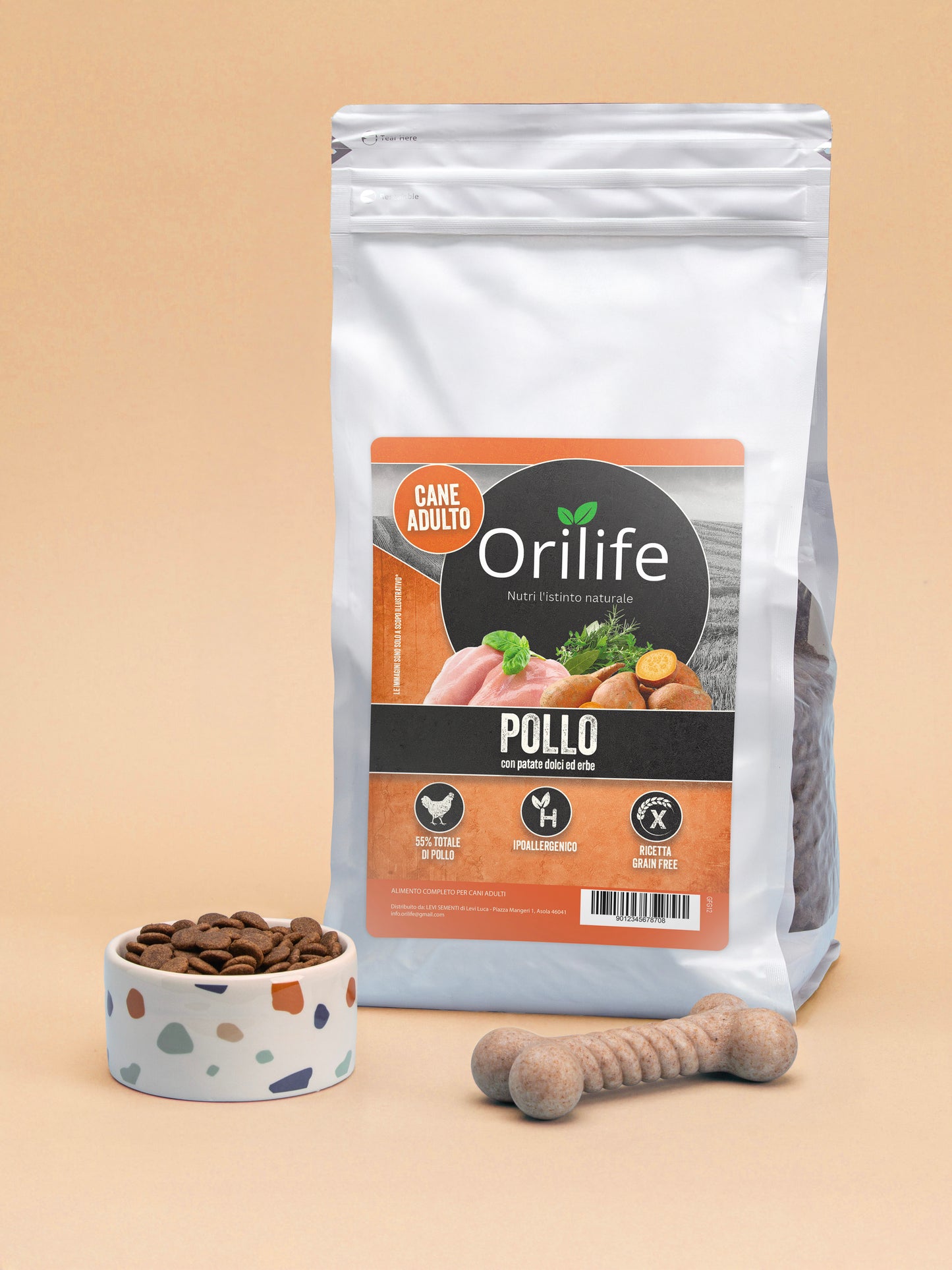 Pollo con patate dolci ed erbe