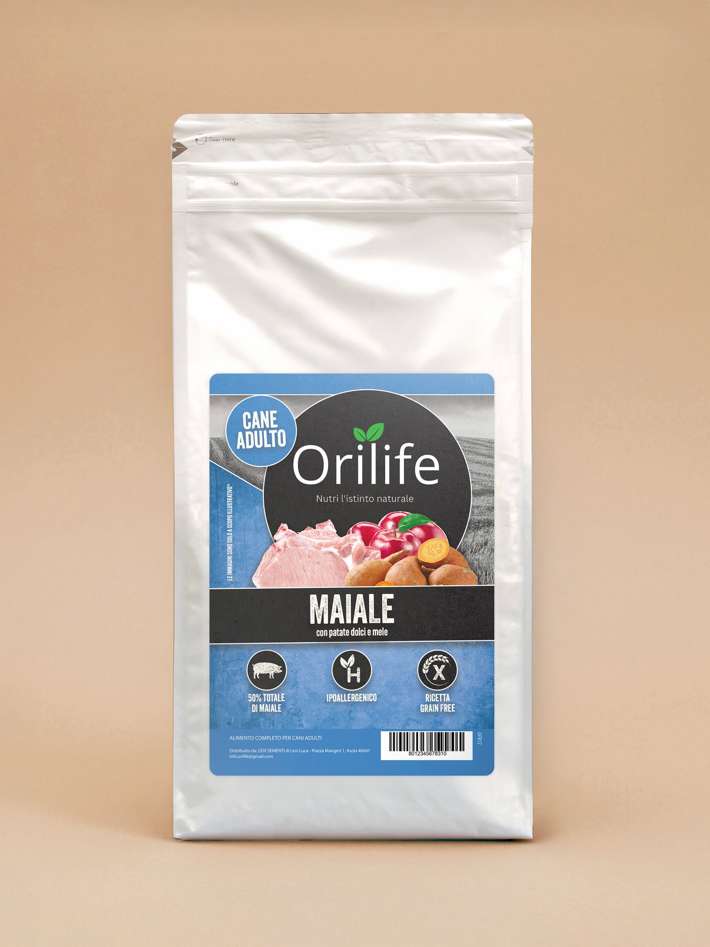 Maiale con patate dolci e mele