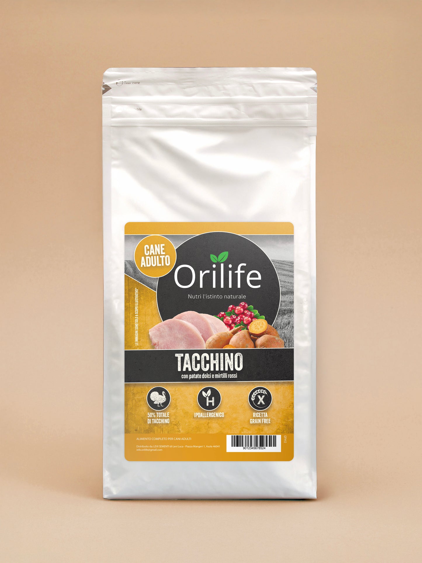 Tacchino con patate dolci e mirtilli rossi