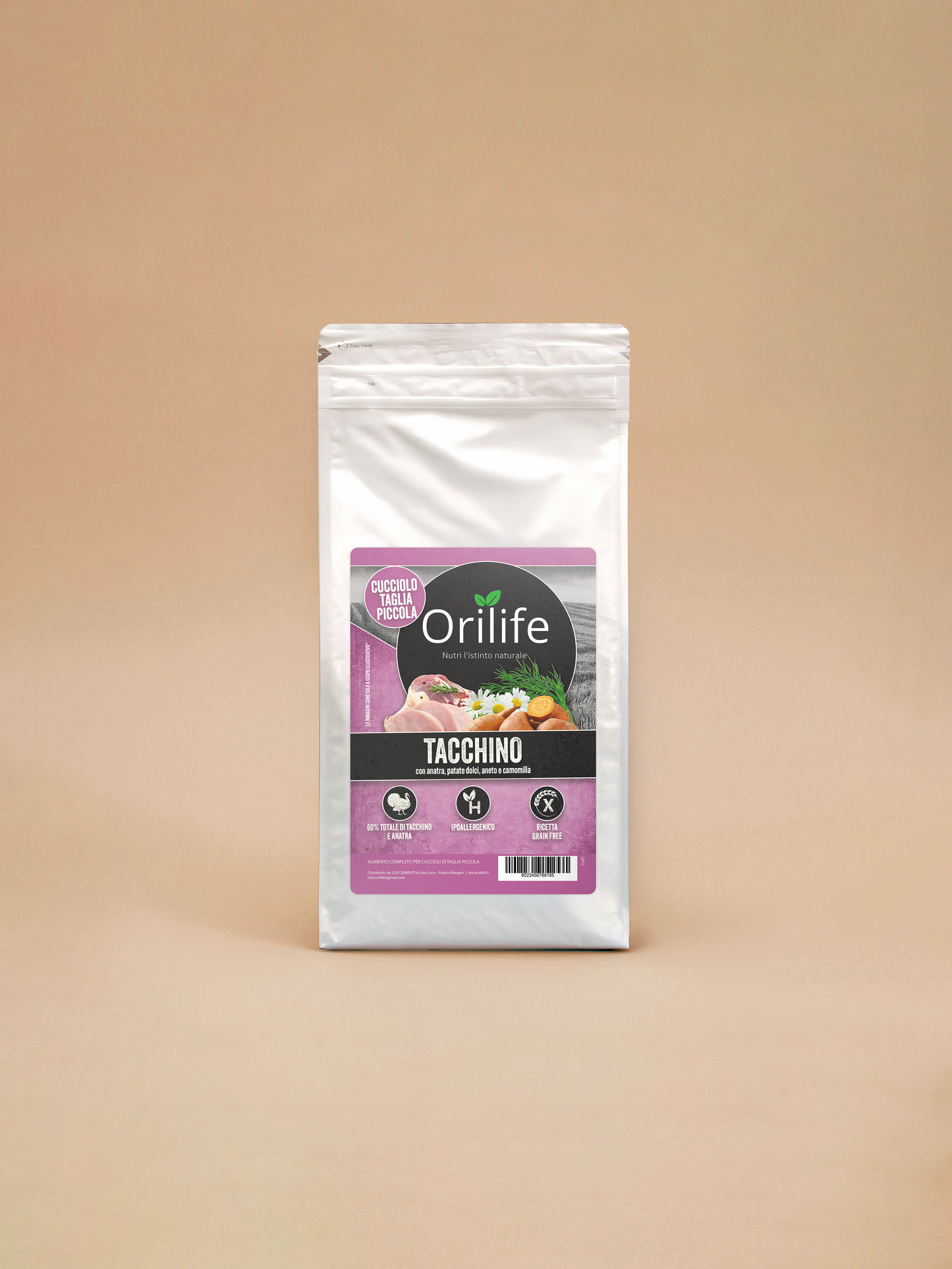 Tacchino con anatra patate dolci, aneto e camomilla