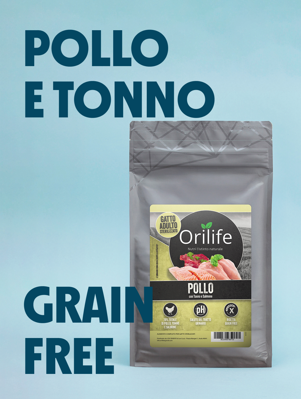 Pollo con tonno e salmone