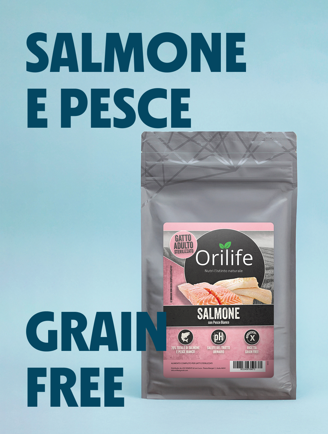 Salmone con pesce bianco