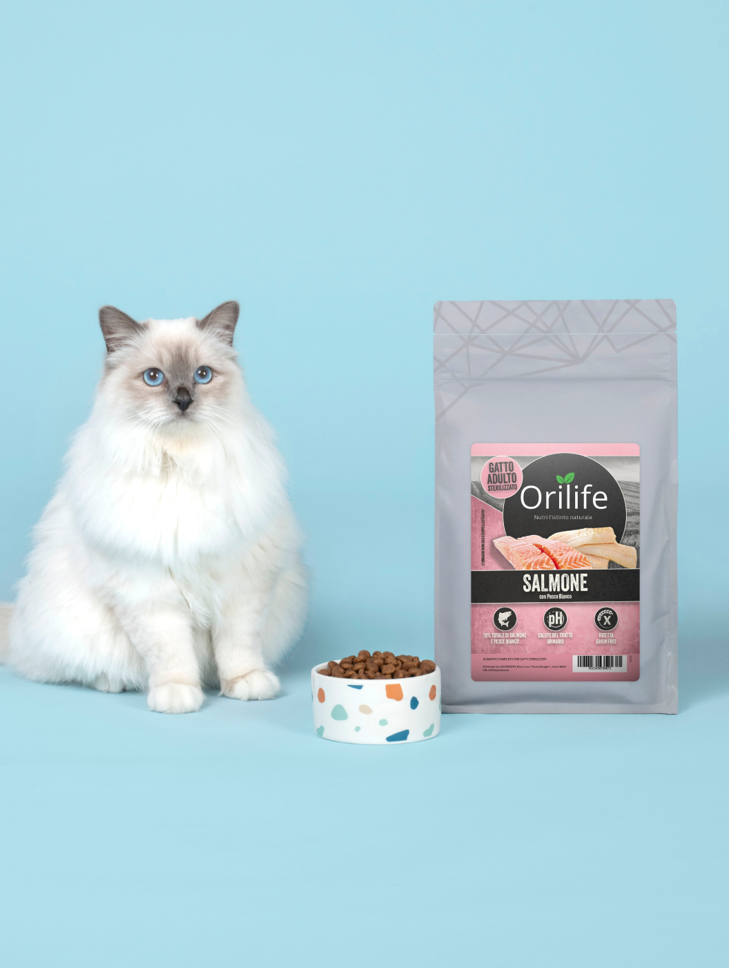 Salmone con pesce bianco