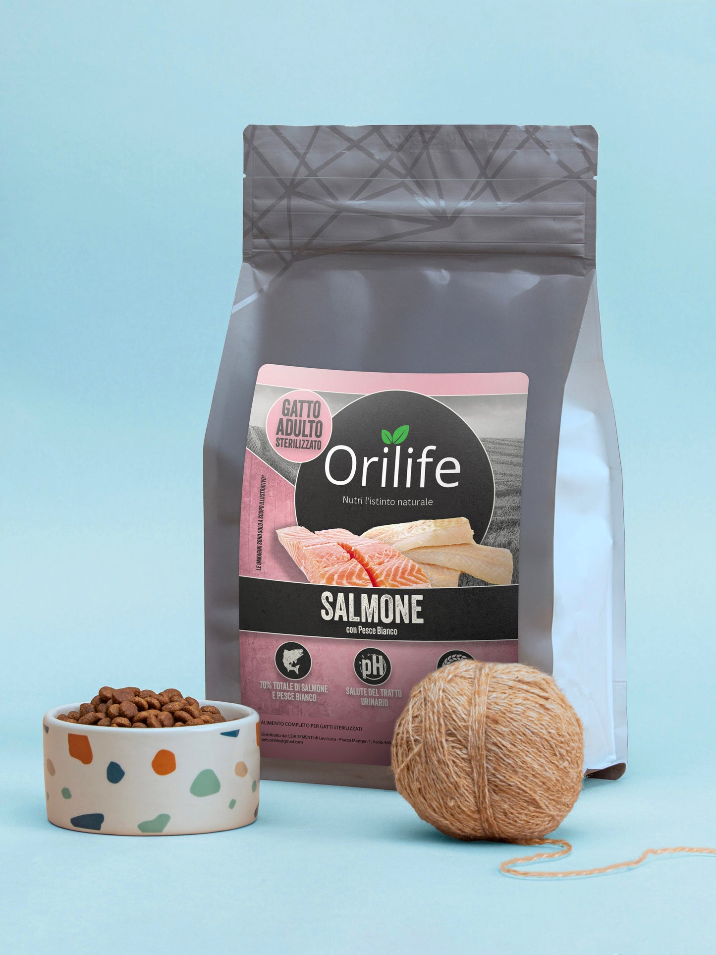 Salmone con pesce bianco