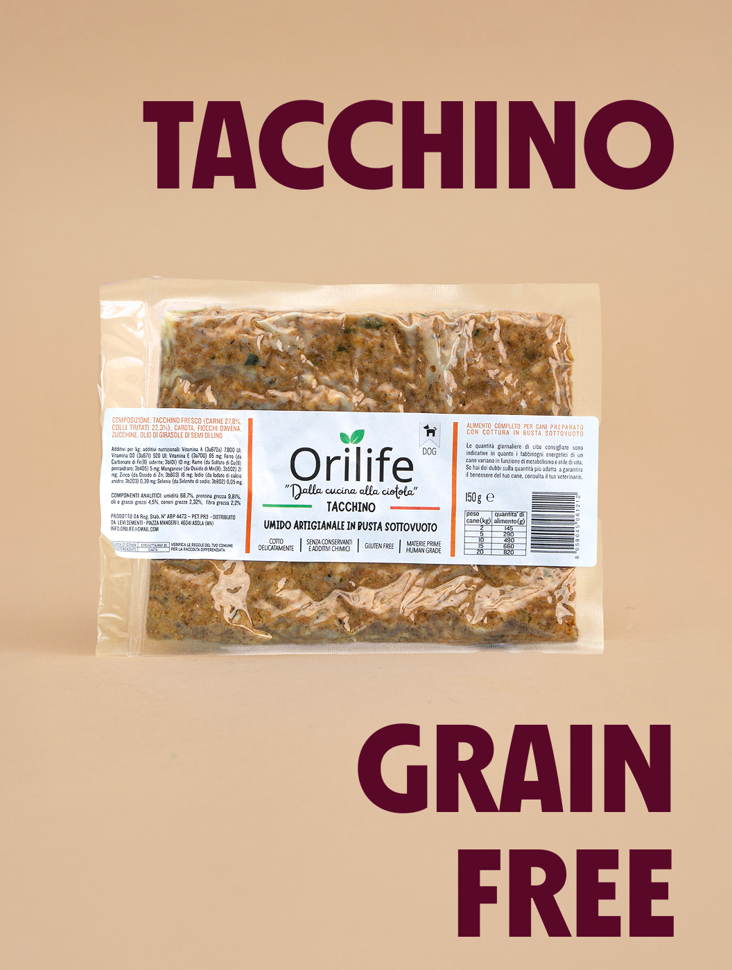 Tacchino in busta sottovuoto