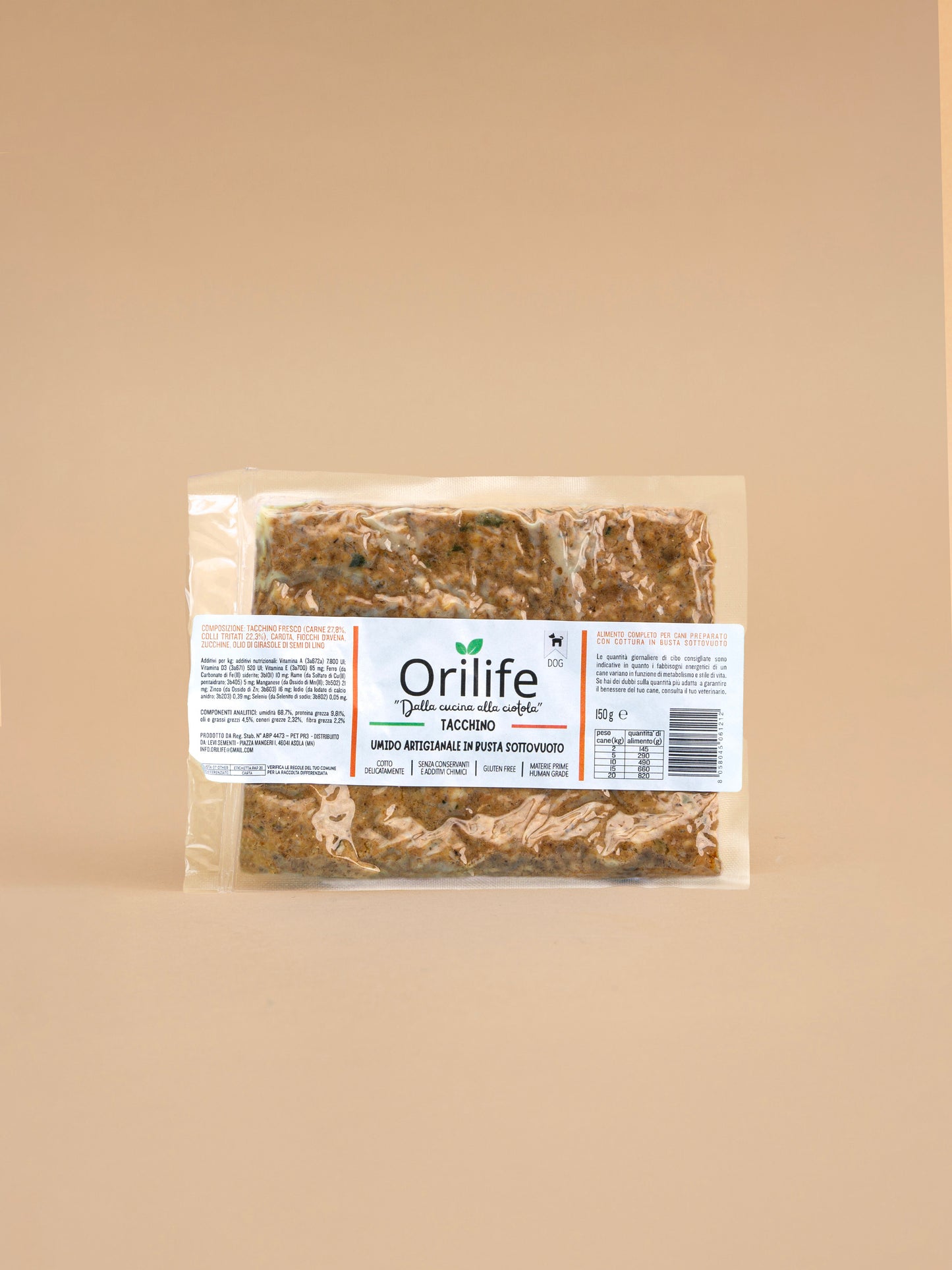 Tacchino in busta sottovuoto