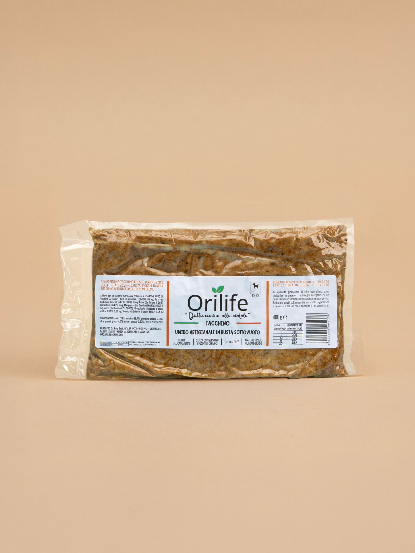 Tacchino in busta sottovuoto